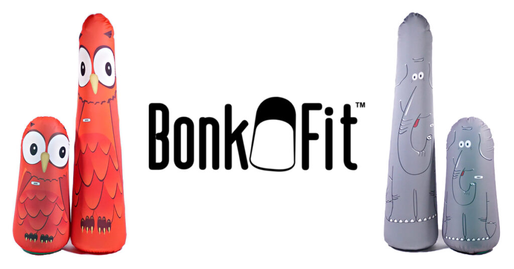 Bonk Fit logo and sample products